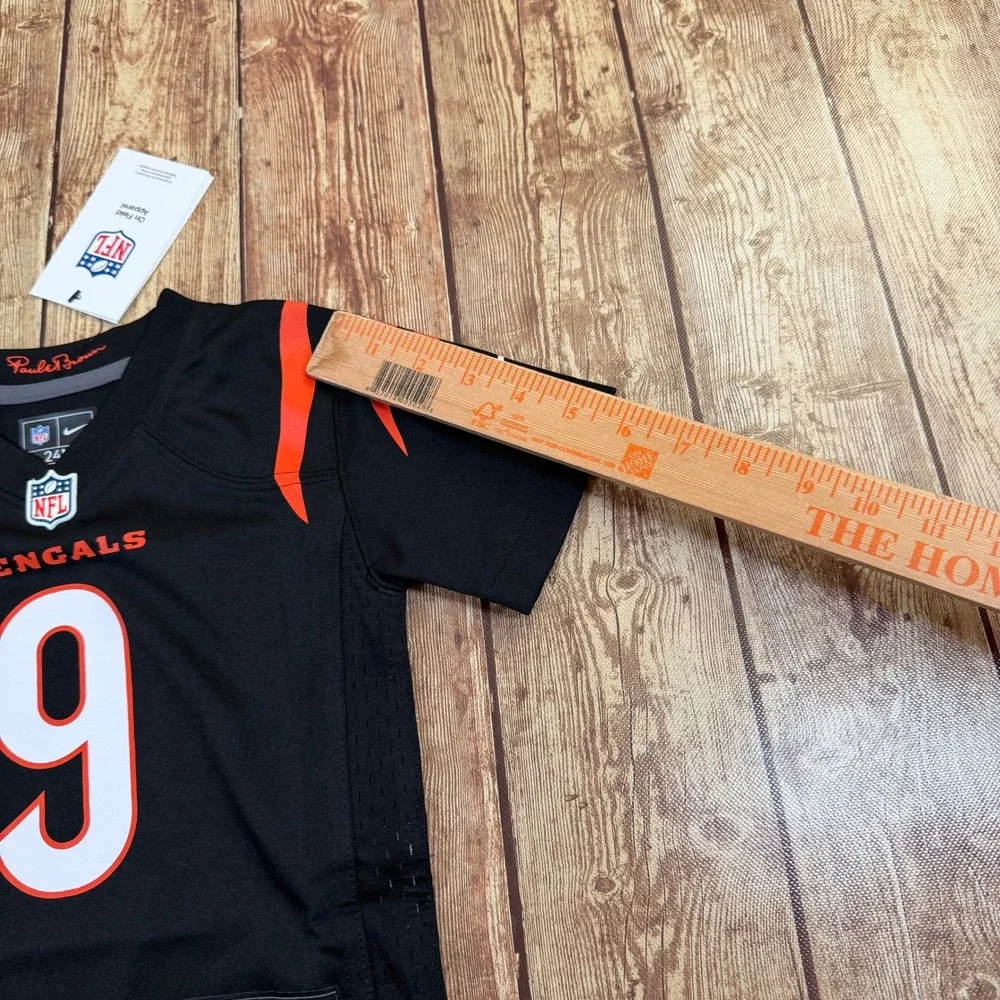 Nike Joe Burrow Bengals Jersey Kids 24 Months Black Screen Printed Pullover NWT
